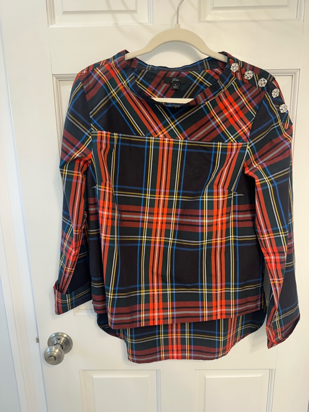 J. Crew Tartan Holiday Shirt